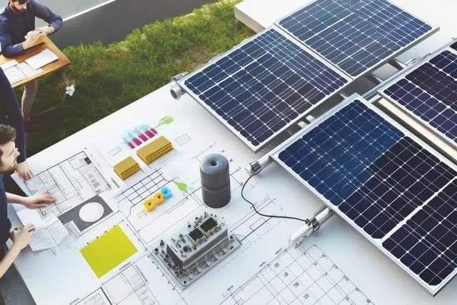 Ausarbeitung eines Plans für die Installation der Solarzellen